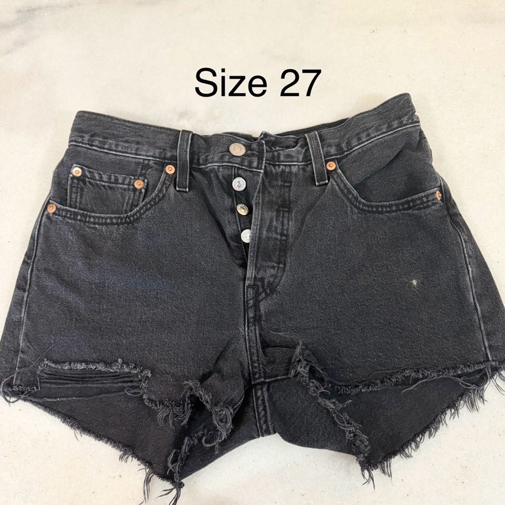 Levi’s 501 Black Denim Women's Shorts